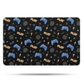thumbnail image 1 of Blue Controllers Games Icons Black Pattern Bathroom Rugs Mat,Non Slip Microfiber Bathroom Rug,Rubber Backing,Soft Bathroom Mats for Bathroom Floor,Tub and Shower,20x32in(50x80cm), 1 of 4