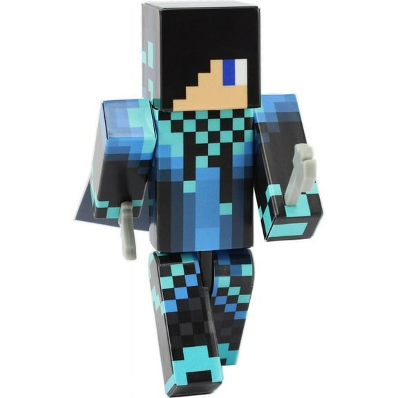 Blue Cool Guy Action Figure Toy, 4 Inch Custom Series Figurines by EnderToys