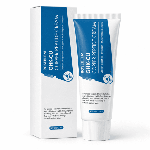 Blue Copper Peptide Repair Cream: Firming, Anti-Wrinkle, Fine Line Reduction, Sensitive Skin Barrier Stabilization, Soothing, and Moisturizing Cream