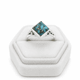 Blue Copper Turquoise Square Shape Ring 925 Sterling Silver, Blue ...