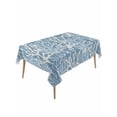 thumbnail image 1 of Blue Coral Coastal Table Cloth, Ocean Nautical Seaside Beach Waterproof Tablecloth for Rectangle Tables, Reusable Washable Fabric Table Cover for Restaurant Kitchen Dining Tables 54"x108", 1 of 6