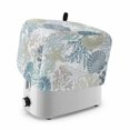 thumbnail image 1 of Blue Coral Coastal Toaster Cover 2 Slice, Summer Beach Ocean Starfish Conch Dustproof Bakeware Oven Protector with Top Hook, Waterproof Small Kitchen Appliance Toasters Dust Cover, 11"x6"x8", 1 of 9