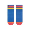 thumbnail image 1 of Blue/Coral Quarter Crew Sock, 1 of 8