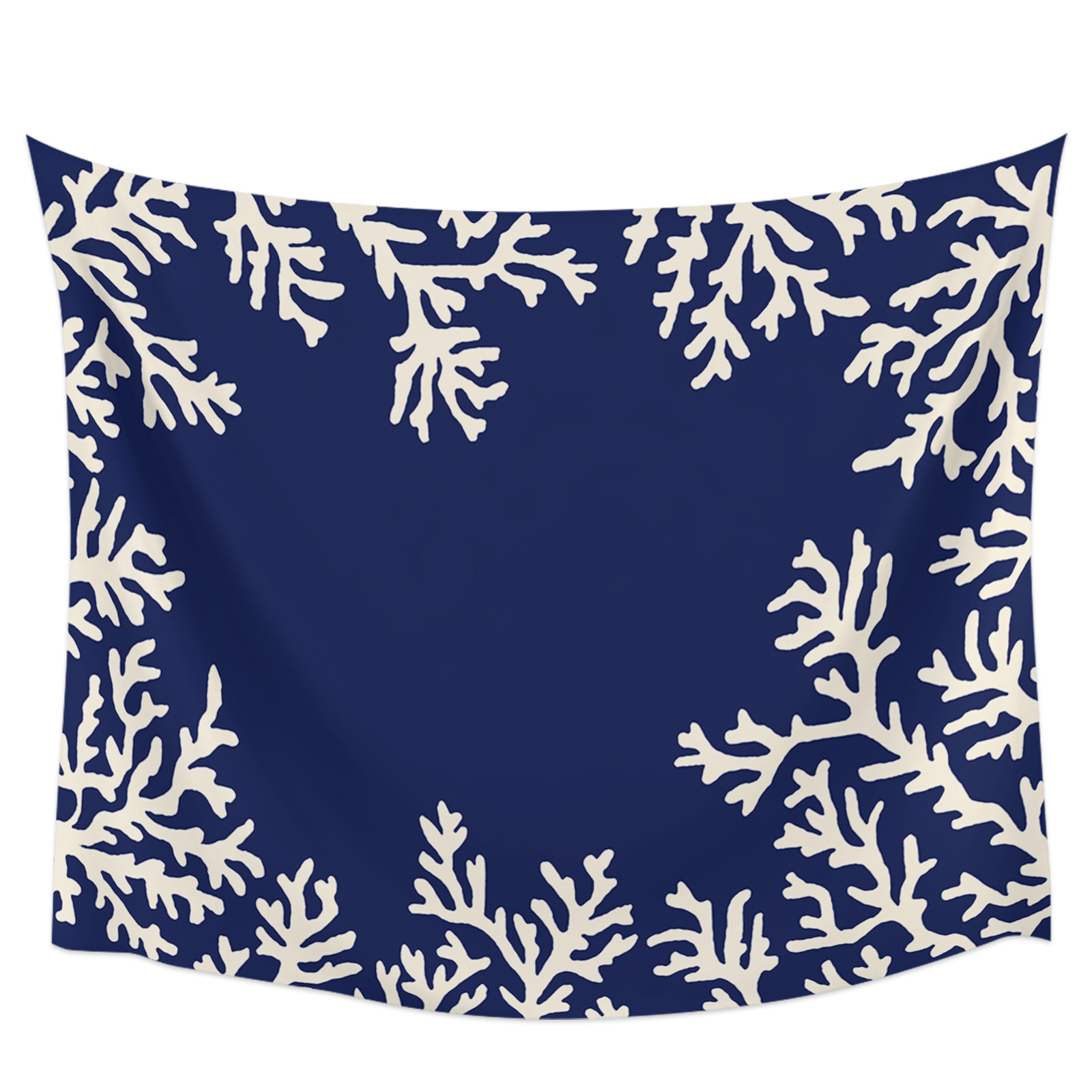 Blue Coral Tapestry Wall Hanging Boho Tapestry Wall Home Bedroom Living