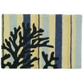 thumbnail image 1 of Blue Coral on Weathered Boards Jellybean Accent Washable Rug 20" x 30" JB-AT029, 1 of 3