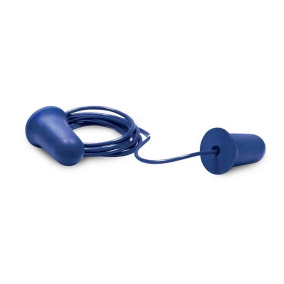 blue corded foam ear plug, 1 pair, 32 nrr (ep-253)