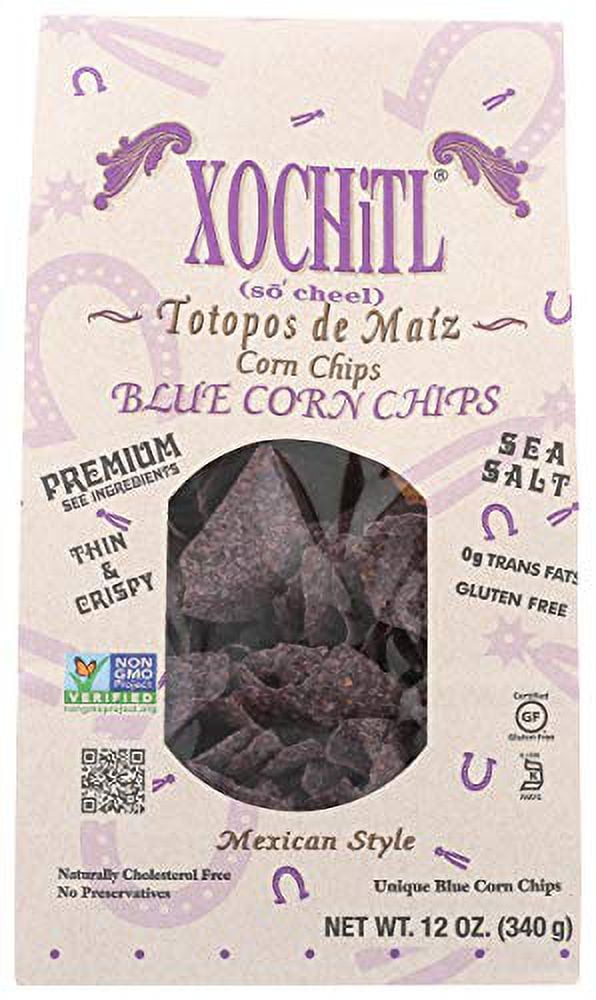 Blue Corn Chips, Salted, 12 Oz