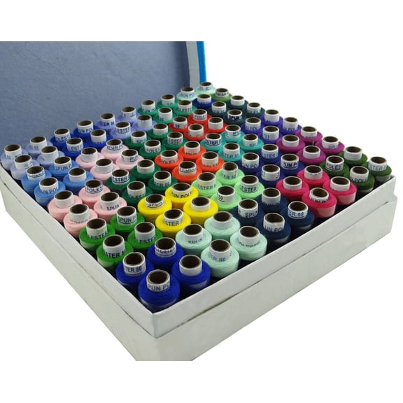 Blue Cotton Sewing Quilting Machine Thread Filament Spool 300 mtr