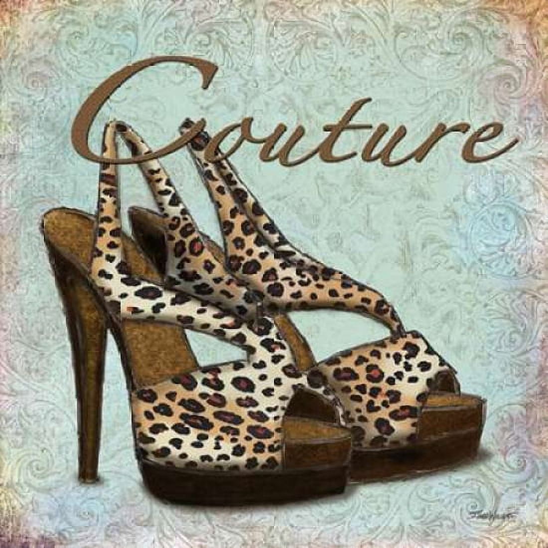 Blue Couture Shoes Canvas Art - Todd Williams (24 x 24)
