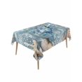 thumbnail image 1 of Blue Crab Coastal Table Cloth, Summer Beach Nautical Starfish Coral Waterproof Tablecloth for Rectangle Tables, Reusable Washable Fabric Table Cover for Restaurant Kitchen Dining Tables 60"x120", 1 of 6