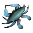 thumbnail image 1 of Blue Crab Painted Metal Two Dimensional Wall Plaque 8.5 Inches, 1 of 1