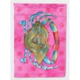 thumbnail image 1 of Blue Crab Pink Polkadot Flag Canvas - House Size, 1 of 1