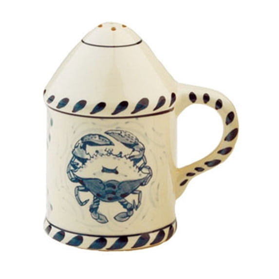 Blue Crab Seasoning Shaker Stoneware Seafood Lovers