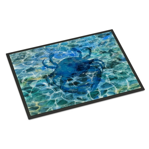 Blue Crab Under Water Doormat 24x36
