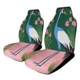 thumbnail image 1 of Blue Crane Floral Garden Car Seat Covers Front Seats Universal Fit for Cars SUV Truck Auto Interior Accessories, 1 of 3