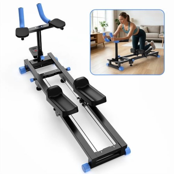 Blue Crawl Spine Stretch Trainer, Full Body Core & Posture Workout Equipment, Portable Flexibility Training Tool for Home, Apartment & Office