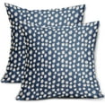 thumbnail image 1 of Blue Cream Dots Pillow Covers 20x20 Set of 2 Boho Design Polka Dot Throw Pillows Modern Trendy Print Outdoor Decorative Pillowcase Square Linen Cushion Cases Decor for Sofa Couch Bed, 1 of 6