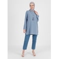 thumbnail image 1 of Blue - Crew neck - Tunic - Refka, 1 of 5