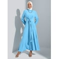 thumbnail image 1 of Blue - Crew neck - Unlined - Modest Dress - Refka, 1 of 5