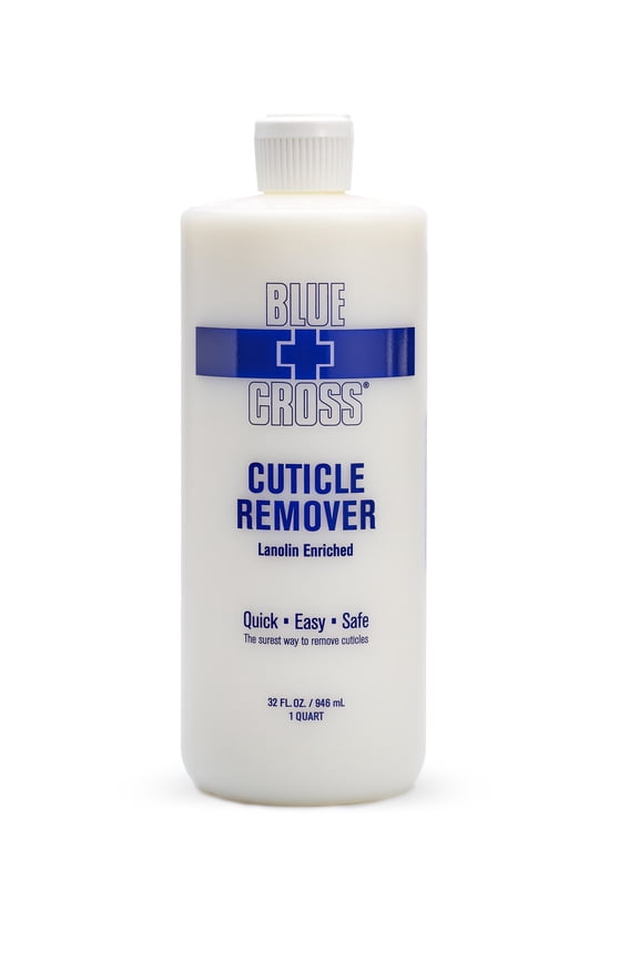 Professional Nail Care, Hydrating, Moisturizing, Strengthening Cuticle Remover Liquid with Lanolin for Brittle Nails, Hang Nails + Dry Cuticles, Made in USA, 32 ounce
