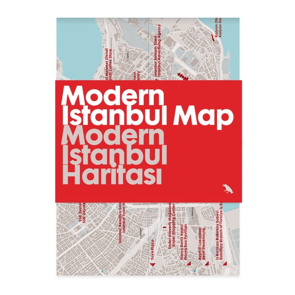 Blue Crow Media Architecture Maps Modern Istanbul Map / Modern Istanbul Haritasi: Guide to Modern Architecture in Istanbul, Turkey, (Paperback)