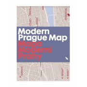 Blue Crow Media Architecture Maps Modern Prague Map, Paperback
