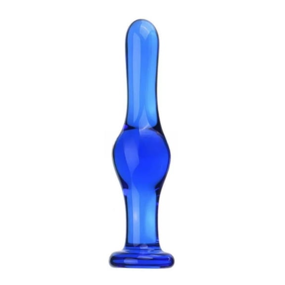 Blue Crystal Bead Glass Body Massager Personal Massage Wand