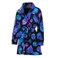 thumbnail image 1 of Blue Crystal Cosmic Galaxy Space Women Bathrobe One Size Univeral Fits Fashion Lightweight Plush Fleece Long Robe For Women, 1 of 3