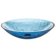 thumbnail image 1 of Blue Crystal Oval Glass Vessel Sink, 1 of 6