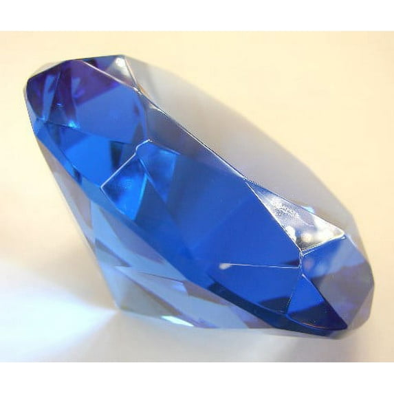Blue Crystal Paperweight-#60 with stander