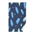 thumbnail image 1 of Blue Crystals Pattern Soft 100% Cotton Towel, High Absorbency, Single Pack, 16" x 28", 1 of 7