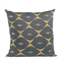 Blue Cube Diamond Luxury Throw Pillow - 20 x 20 in.