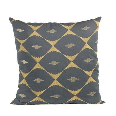 Blue Cube Diamond Luxury Throw Pillow - 20 x 20 in.