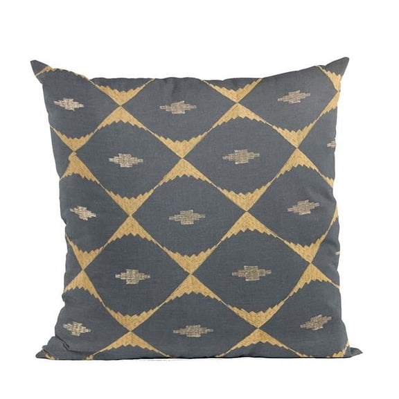 Blue Cube Diamond Luxury Throw Pillow - 20 x 26 in. Standard Size