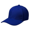 thumbnail image 1 of Blue Curved Visor Blank Baseball Cap Adjustable Size Unisex, 1 of 3