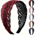 thumbnail image 1 of Blue Cute Headbands for Women Plastic Trendy Non Slip Headband for Girls Long Short Hair, Cute Ribbed Women Headbands Elastic Hair Bands Fashion Hard Head Band Accessories One Size, 1 of 3