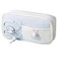 thumbnail image 1 of Blue Cute Pencil Case, Aesthetic Pen Pouch, Colored Pencil Bag with Zipper, Stationery Storage and Organizer, 9X5In, 1Pcs, 1 of 8