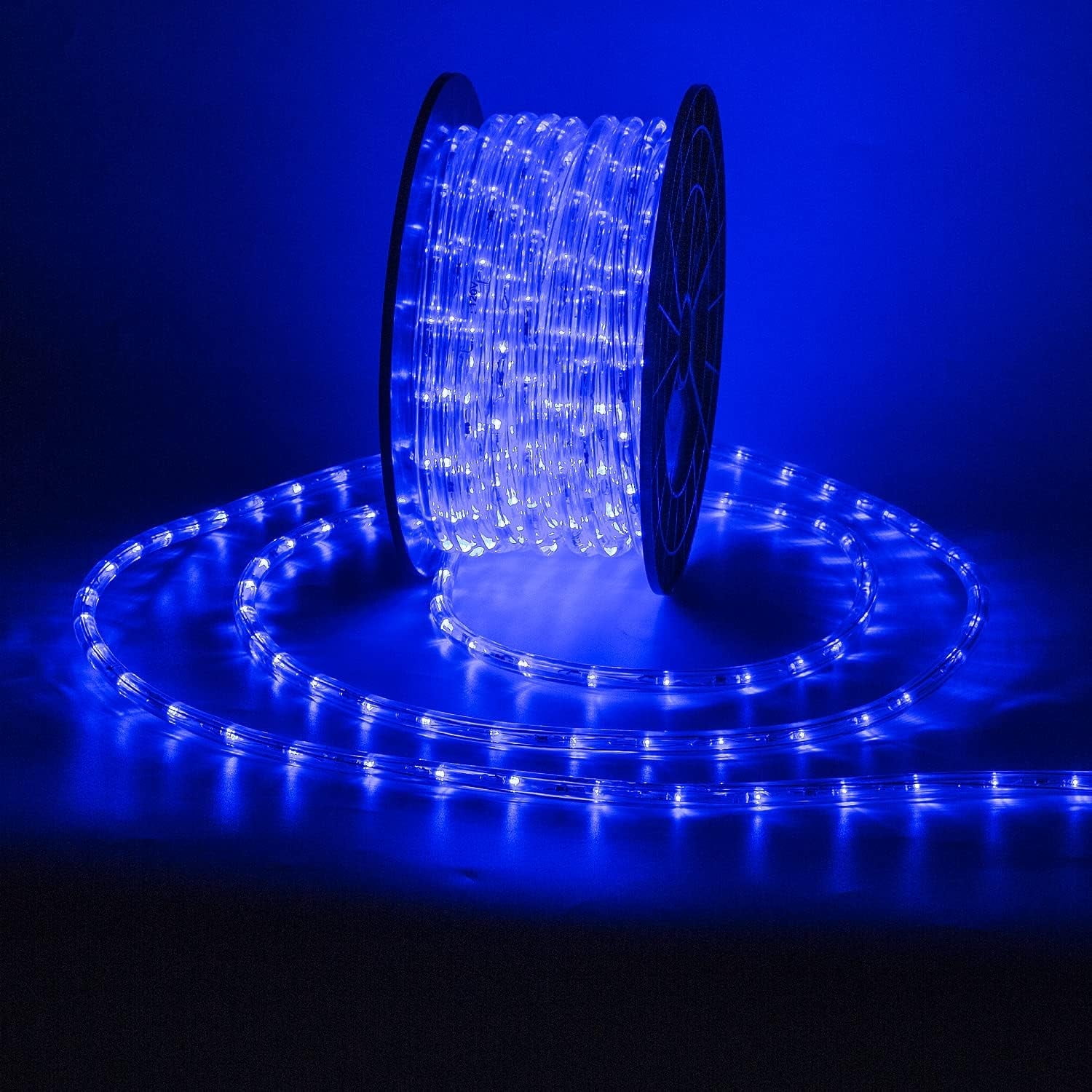 Blue Rope Light with 900 LED Cuttable and Connectable LED Strip Lights ...