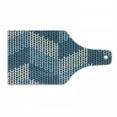 thumbnail image 1 of Blue Cutting Board, Nordic Scandinavian Cultural Pattern in Winter Colors Retro Style Traditional, Tempered Glass Cutting and Serving Board, Wine Bottle Shape, Pale Blue White, by Ambesonne, 1 of 1
