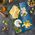 thumbnail image 1 of Blue Cutting Board, Tranquil View of Lake Tahoe Sierra Pines on Rocks with Turquoise Waters Shoreline, Decorative Tempered Glass Cutting and Serving Board, Small Size, Blue Grey Green, by Ambesonne, 1 of 5