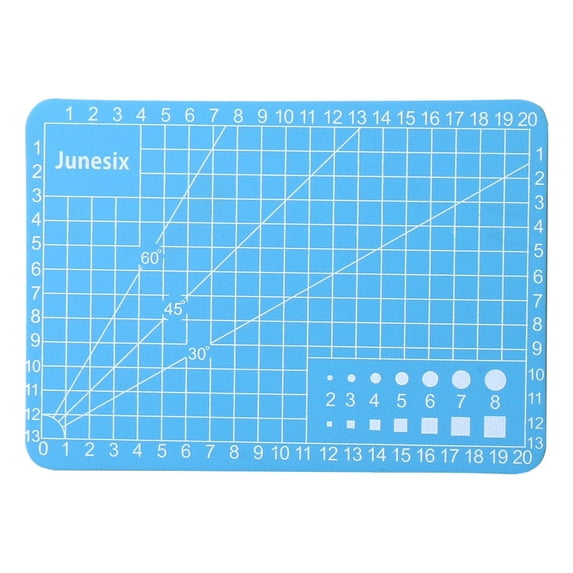 Blue Cutting Pad, Self Healing Cutting Mat with Grid, Small Craft Mat for Sewing Quilting Paper, 4X3X0.1In, 1Pcs