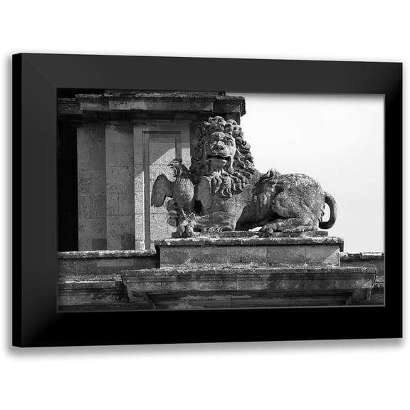 Blue, Cyril 14x11 Black Modern Framed Museum Art Print Titled - Architectural Detail, Blenheim Palace