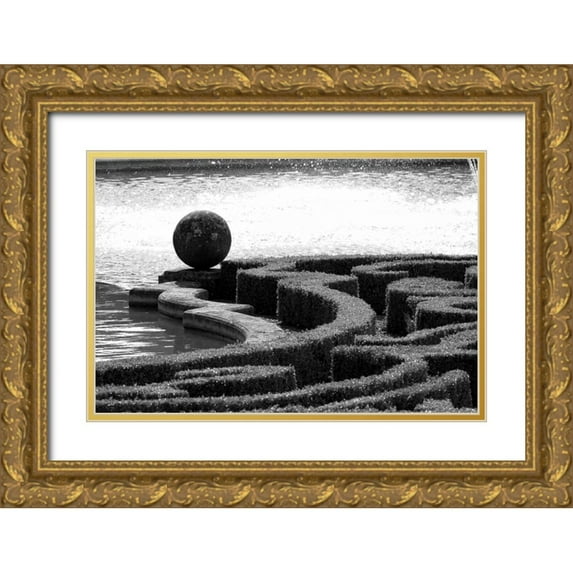 Blue, Cyril 14x11 Gold Ornate Wood Framed with Double Matting Museum Art Print Titled - Architectural Detail, Blenheim Palace