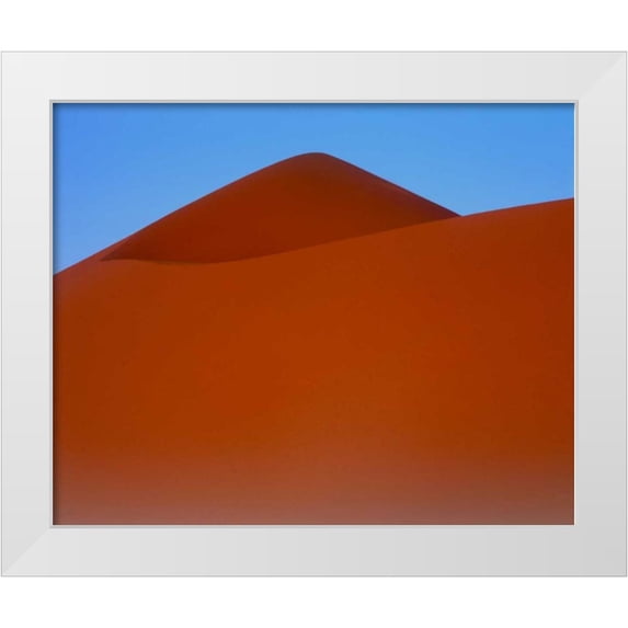 Blue, Cyril 14x12 White Modern Wood Framed Museum Art Print Titled - Sand Dune, Sahara