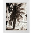 thumbnail image 1 of Blue, Cyril 19x24 White Modern Wood Framed Museum Art Print Titled - Palm Shadow, Antibes, 1 of 4