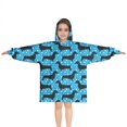 thumbnail image 1 of Blue Dachshunds Dog Blanket Hoodies for Kids 6-13YR Oversize Wearable Blanket Hoodies for Boys Girls Teens, 1 of 7