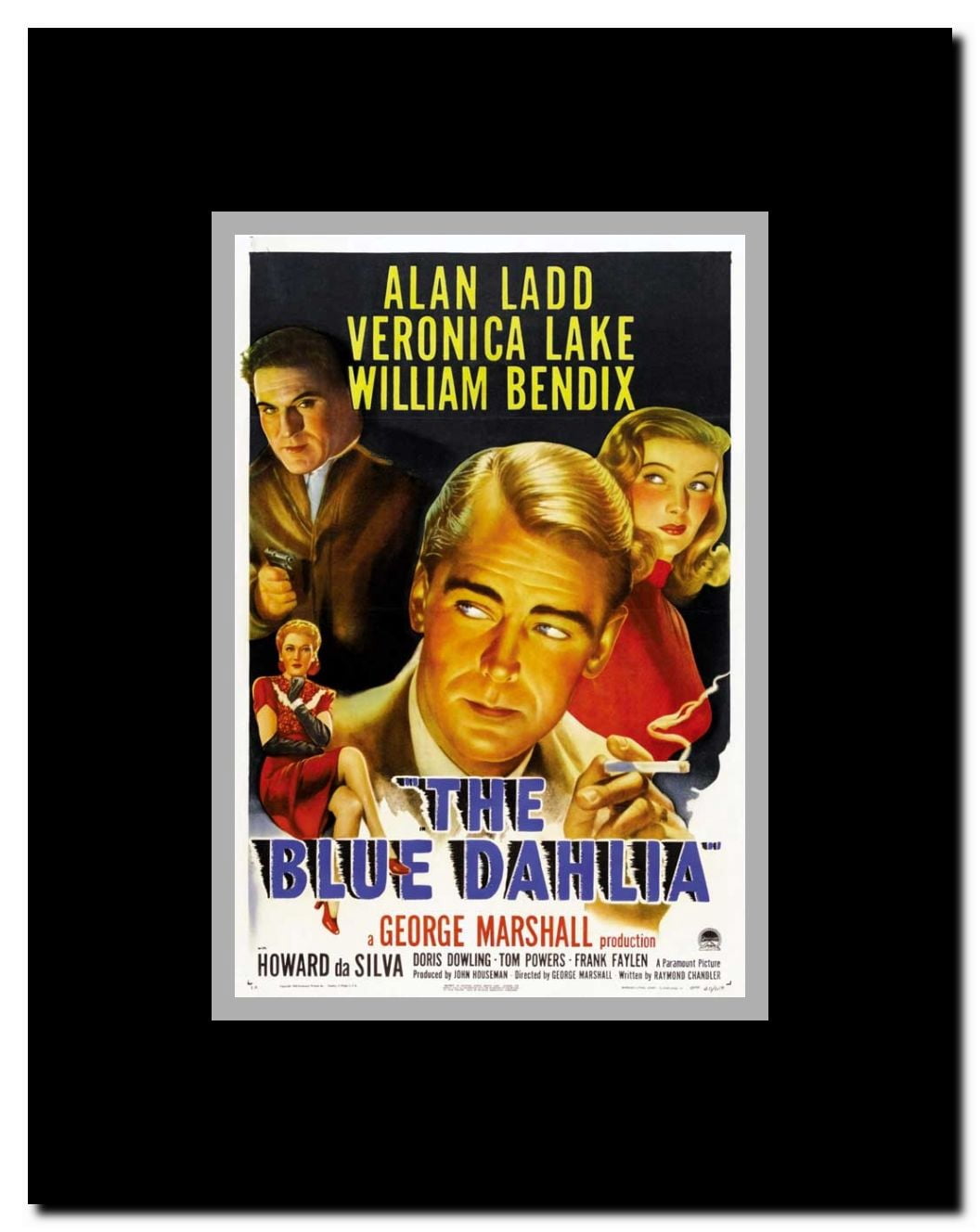 Blue Dahlia Framed Movie Poster