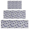 thumbnail image 1 of Blue Daisy Flower Floral Pattern Kitchen Rugs Sets Of 3,Kitchen Runner Rugs Non Skid Washable,Decorative Kitchen Floor Mats for Kitchen,Sink,Laundry,17"x30"+ 17"x47" + 17"x59", 1 of 6