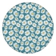 thumbnail image 1 of Blue Daisy Flower Floral Pattern Round Fitted Tablecloth with Elastic Edge,Dining Table Cover Waterproof,Outdoor Round Tablecloth for Camping,Dining,Indoor and Outdoor, 1 of 7