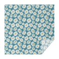 thumbnail image 1 of Blue Daisy Flower Floral Pattern Square Tablecloth,Waterproof Square Table Cover,Wipeable Spillproof Washable Table Cover for Home Kitchen Party Decor 60"x60"(152x152cm), 1 of 6